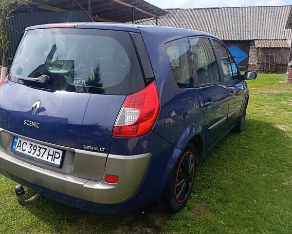 Синий Рено Megane Scenic, объемом двигателя 1.9 л и пробегом 360 тыс. км за 4200 $, фото 8 на Automoto.ua