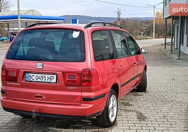 Красный Сеат Альхамбра, объемом двигателя 1.9 л и пробегом 357 тыс. км за 3599 $, фото 3 на Automoto.ua