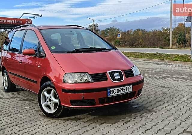 Красный Сеат Альхамбра, объемом двигателя 1.9 л и пробегом 357 тыс. км за 3599 $, фото 1 на Automoto.ua