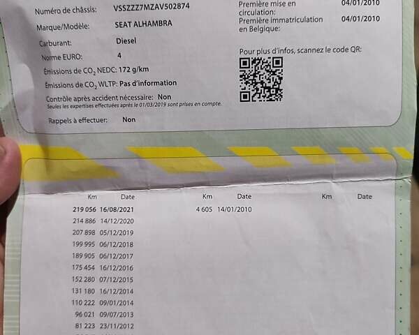 Сірий Сеат Альхамбра, об'ємом двигуна 1.9 л та пробігом 260 тис. км за 8300 $, фото 6 на Automoto.ua