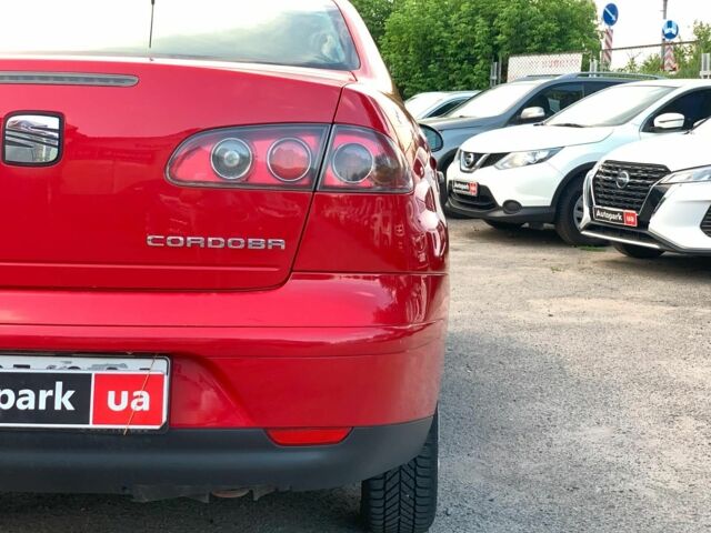 Червоний Сеат Cordoba, об'ємом двигуна 1.4 л та пробігом 166 тис. км за 5690 $, фото 29 на Automoto.ua
