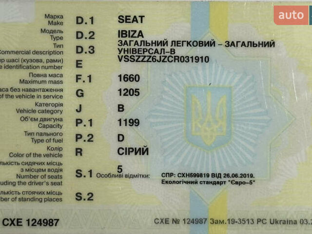 Серый Сеат Ибица, объемом двигателя 1.2 л и пробегом 136 тыс. км за 7700 $, фото 22 на Automoto.ua