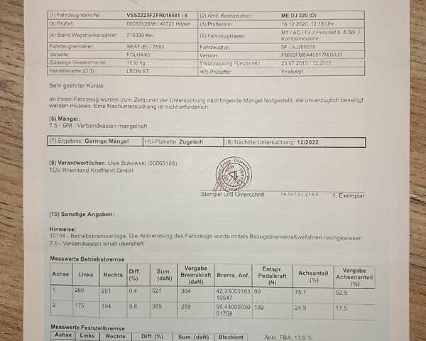 Сеат Leon, об'ємом двигуна 1.6 л та пробігом 255 тис. км за 10700 $, фото 9 на Automoto.ua