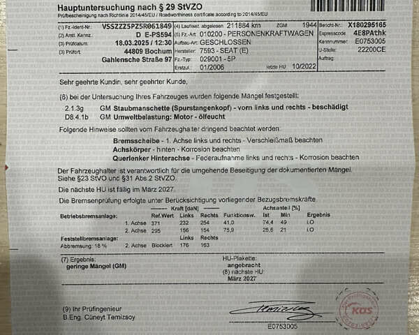 Синий Сеат Толедо, объемом двигателя 1.6 л и пробегом 213 тыс. км за 6500 $, фото 61 на Automoto.ua