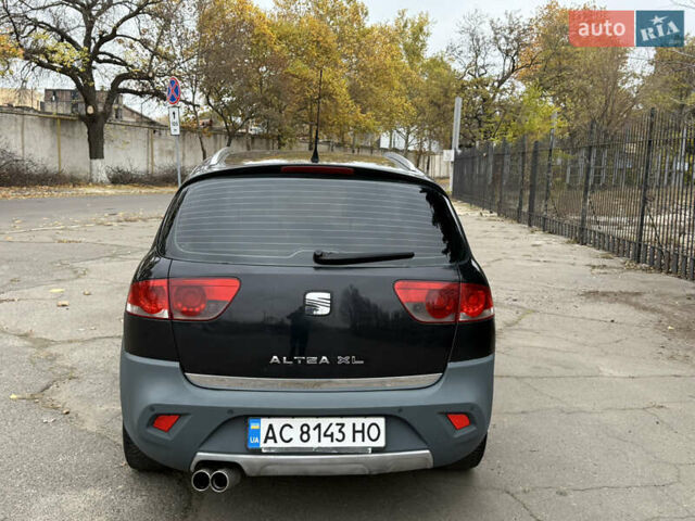 Чорний Сеат Altea XL, об'ємом двигуна 2 л та пробігом 190 тис. км за 6550 $, фото 9 на Automoto.ua