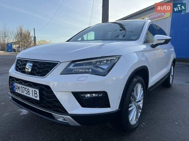 Белый Сеат Ateca, объемом двигателя 1.97 л и пробегом 165 тыс. км за 22800 $, фото 2 на Automoto.ua