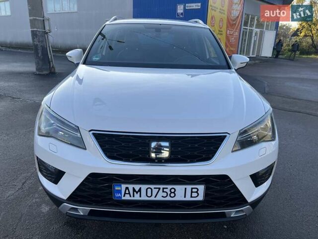 Белый Сеат Ateca, объемом двигателя 1.97 л и пробегом 165 тыс. км за 22800 $, фото 1 на Automoto.ua