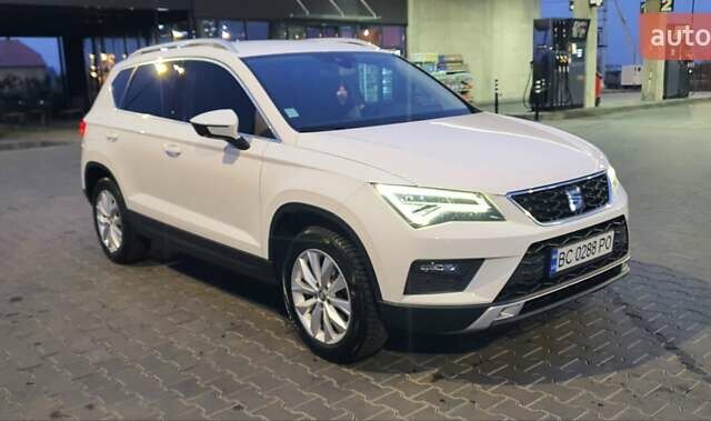 Белый Сеат Ateca, объемом двигателя 1.6 л и пробегом 196 тыс. км за 19150 $, фото 1 на Automoto.ua
