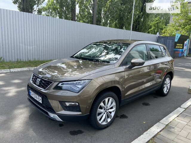 Коричневый Сеат Ateca, объемом двигателя 1.4 л и пробегом 88 тыс. км за 22500 $, фото 1 на Automoto.ua