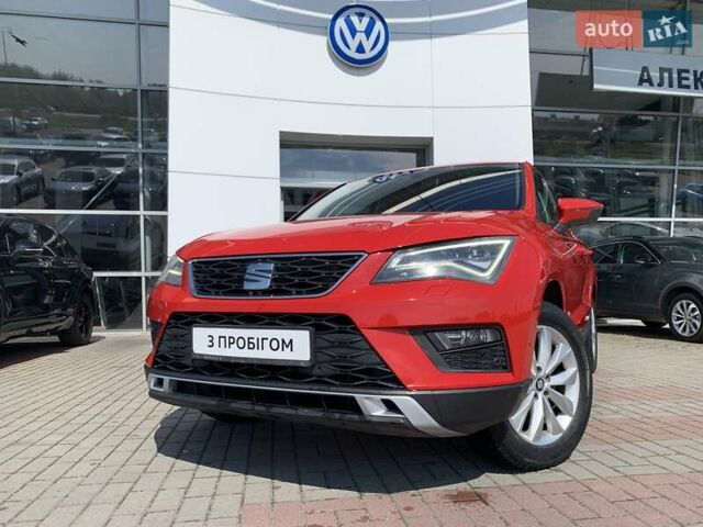 Красный Сеат Ateca, объемом двигателя 1.4 л и пробегом 101 тыс. км за 15900 $, фото 1 на Automoto.ua