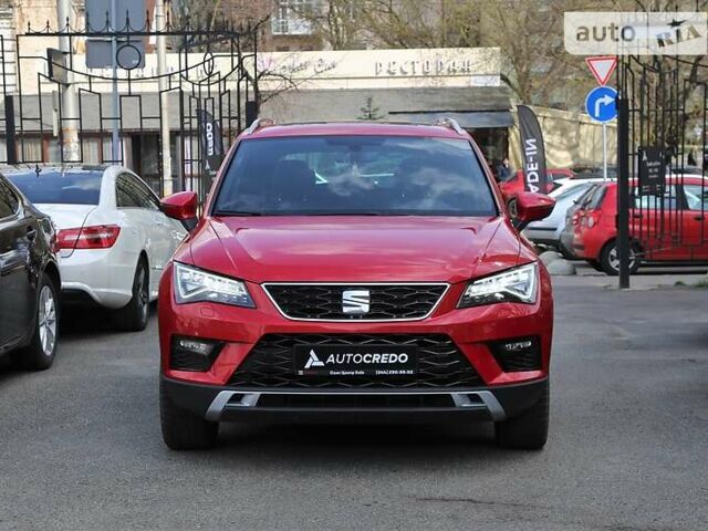 Красный Сеат Ateca, объемом двигателя 1.6 л и пробегом 68 тыс. км за 24500 $, фото 1 на Automoto.ua