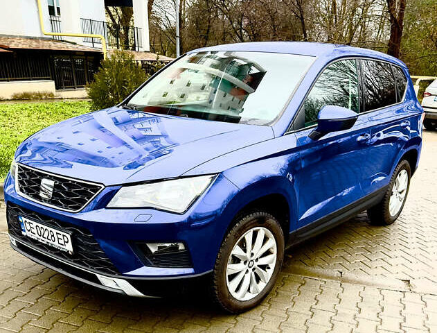 Синий Сеат Ateca, объемом двигателя 1.4 л и пробегом 60 тыс. км за 19200 $, фото 1 на Automoto.ua