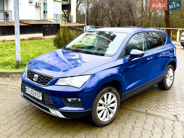 Синий Сеат Ateca, объемом двигателя 1.4 л и пробегом 60 тыс. км за 19200 $, фото 2 на Automoto.ua
