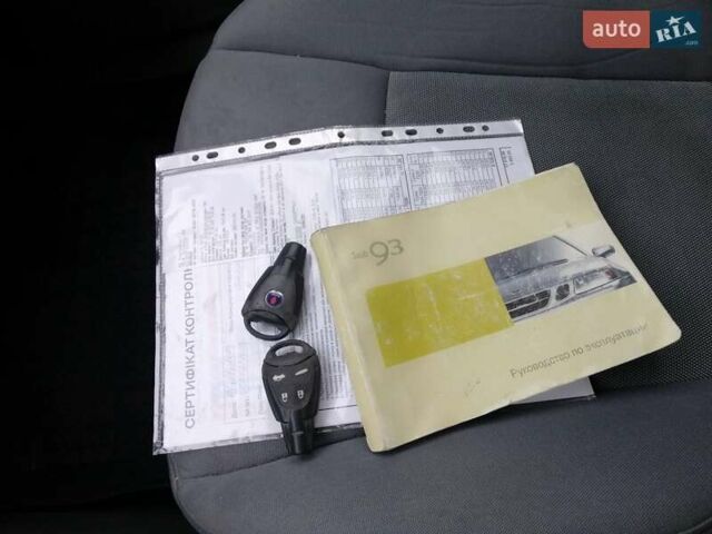 Черный Сааб 9-3, объемом двигателя 1.8 л и пробегом 268 тыс. км за 3100 $, фото 25 на Automoto.ua