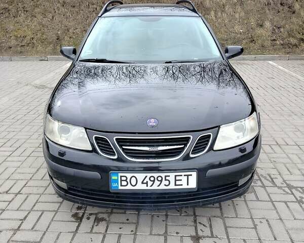 Черный Сааб 9-3, объемом двигателя 1.91 л и пробегом 280 тыс. км за 5100 $, фото 2 на Automoto.ua