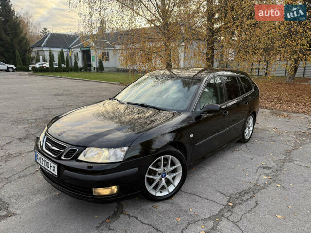 Черный Сааб 9-3, объемом двигателя 2 л и пробегом 306 тыс. км за 7200 $, фото 1 на Automoto.ua