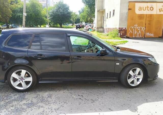 Черный Сааб 9-3, объемом двигателя 1.91 л и пробегом 331 тыс. км за 6200 $, фото 6 на Automoto.ua