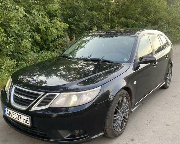 Черный Сааб 9-3, объемом двигателя 1.91 л и пробегом 402 тыс. км за 5400 $, фото 9 на Automoto.ua