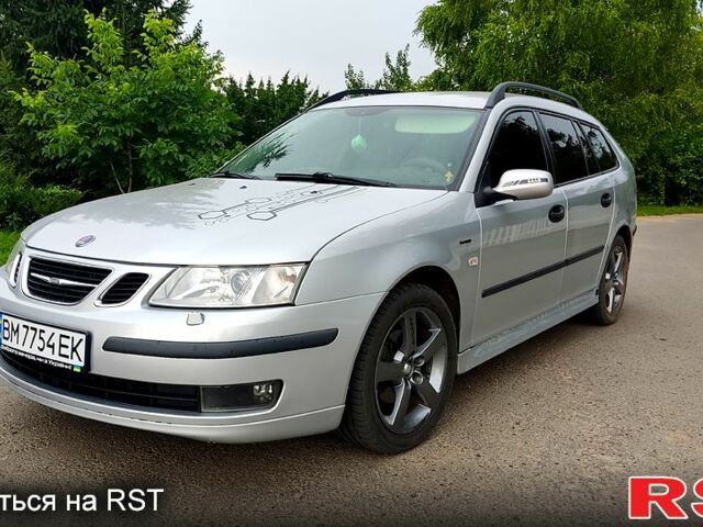 Серый Сааб 9-3, объемом двигателя 1.9 л и пробегом 300 тыс. км за 5500 $, фото 1 на Automoto.ua