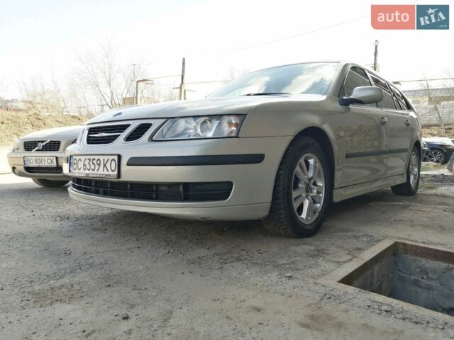 Серый Сааб 9-3, объемом двигателя 1.9 л и пробегом 225 тыс. км за 3500 $, фото 2 на Automoto.ua