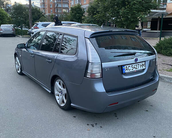 Серый Сааб 9-3, объемом двигателя 2 л и пробегом 280 тыс. км за 7100 $, фото 2 на Automoto.ua