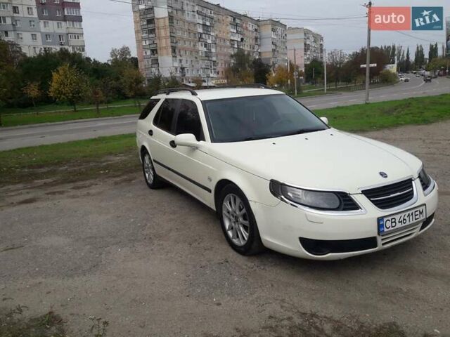 Белый Сааб 9-5, объемом двигателя 1.9 л и пробегом 360 тыс. км за 4900 $, фото 4 на Automoto.ua