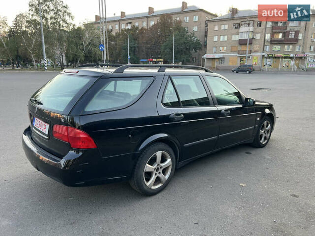 Черный Сааб 9-5, объемом двигателя 1.9 л и пробегом 356 тыс. км за 2500 $, фото 1 на Automoto.ua