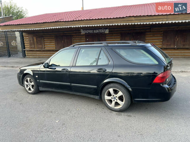 Черный Сааб 9-5, объемом двигателя 1.9 л и пробегом 356 тыс. км за 2500 $, фото 3 на Automoto.ua