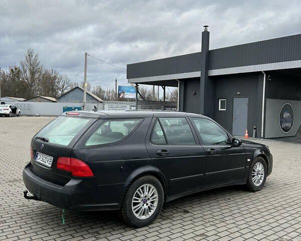 Черный Сааб 9-5, объемом двигателя 1.99 л и пробегом 254 тыс. км за 4700 $, фото 4 на Automoto.ua