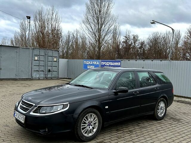 Чорний Сааб 9-5, об'ємом двигуна 2 л та пробігом 257 тис. км за 6000 $, фото 1 на Automoto.ua