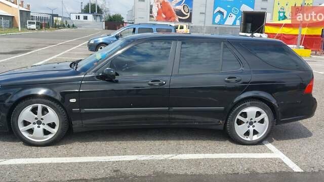 Черный Сааб 9-5, объемом двигателя 1.99 л и пробегом 312 тыс. км за 4200 $, фото 3 на Automoto.ua