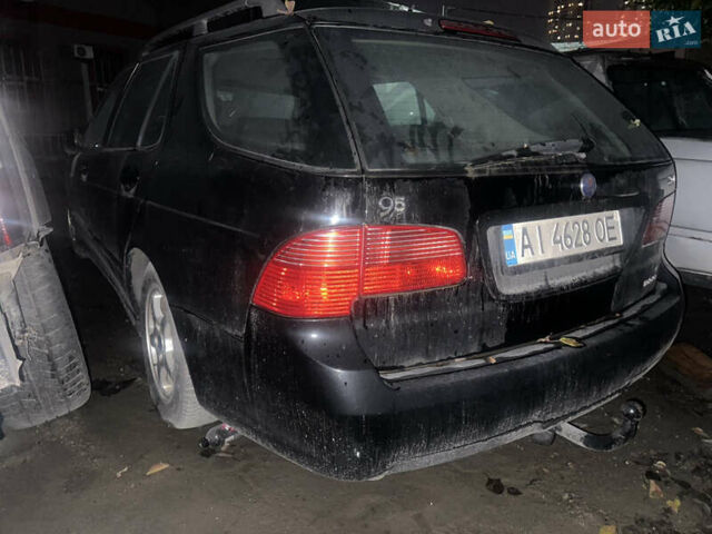 Черный Сааб 9-5, объемом двигателя 2.3 л и пробегом 110 тыс. км за 6000 $, фото 2 на Automoto.ua