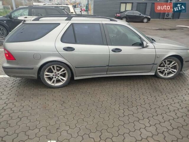 Серый Сааб 9-5, объемом двигателя 2.29 л и пробегом 417 тыс. км за 3200 $, фото 6 на Automoto.ua