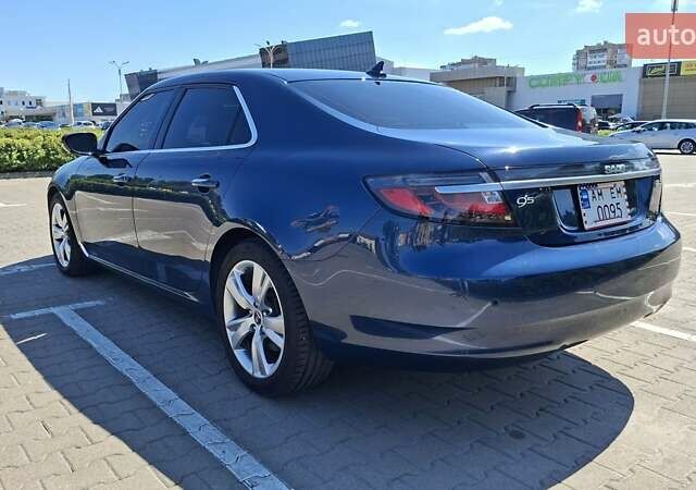 Синий Сааб 9-5, объемом двигателя 2 л и пробегом 201 тыс. км за 13000 $, фото 1 на Automoto.ua