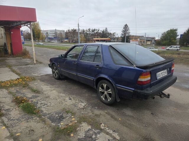 Синий Сааб 9000, объемом двигателя 2 л и пробегом 200 тыс. км за 1500 $, фото 3 на Automoto.ua