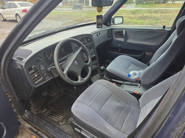 Синий Сааб 9000, объемом двигателя 2 л и пробегом 200 тыс. км за 1500 $, фото 4 на Automoto.ua