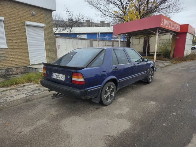 Синий Сааб 9000, объемом двигателя 2 л и пробегом 200 тыс. км за 1500 $, фото 2 на Automoto.ua