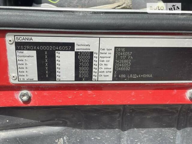 Червоний Сканіа P, об'ємом двигуна 12.74 л та пробігом 296 тис. км за 46800 $, фото 4 на Automoto.ua