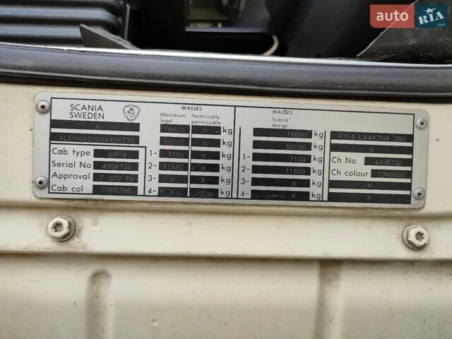 Белый Сканиа Р 114, объемом двигателя 10.6 л и пробегом 800 тыс. км за 6500 $, фото 1 на Automoto.ua