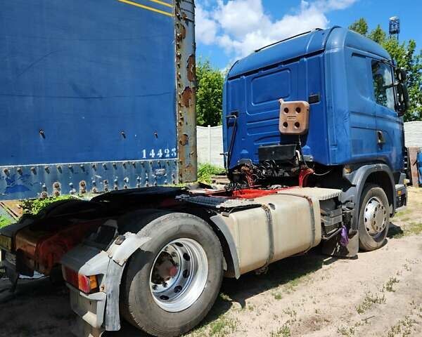 Синий Сканиа Р 124, объемом двигателя 12 л и пробегом 900 тыс. км за 6000 $, фото 2 на Automoto.ua