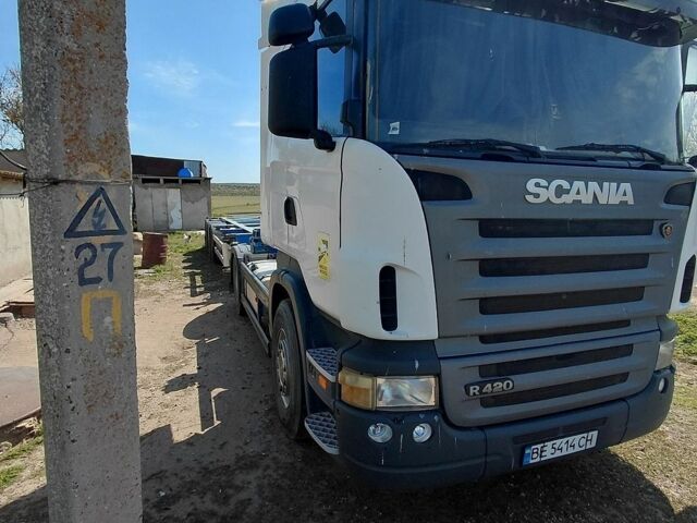 Белый Сканиа Р 420, объемом двигателя 12 л и пробегом 1 тыс. км за 10000 $, фото 1 на Automoto.ua