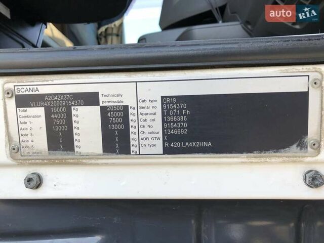 Білий Сканіа Р 420, об'ємом двигуна 11.71 л та пробігом 1 тис. км за 13350 $, фото 50 на Automoto.ua