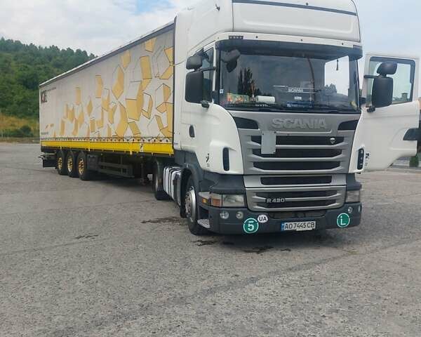 Белый Сканиа Р 420, объемом двигателя 12 л и пробегом 1 тыс. км за 17200 $, фото 3 на Automoto.ua