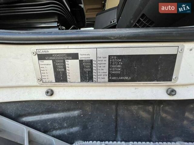 Белый Сканиа Р 480, объемом двигателя 12.74 л и пробегом 1 тыс. км за 11202 $, фото 36 на Automoto.ua