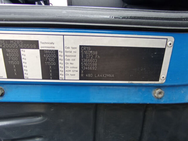 Синій Сканіа Р 480, об'ємом двигуна 11.7 л та пробігом 960 тис. км за 7000 $, фото 4 на Automoto.ua