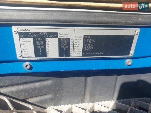 Синий Сканиа Р 500, объемом двигателя 15.61 л и пробегом 2 тыс. км за 15550 $, фото 9 на Automoto.ua
