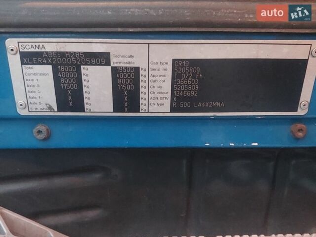Синий Сканиа Р 500, объемом двигателя 15.61 л и пробегом 2 тыс. км за 15500 $, фото 6 на Automoto.ua