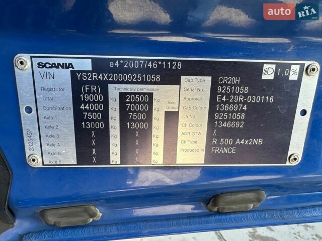 Синий Сканиа Р 500, объемом двигателя 12.74 л и пробегом 715 тыс. км за 60918 $, фото 39 на Automoto.ua
