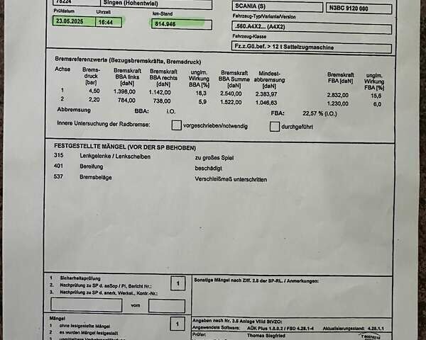 Білий Сканіа R 580, об'ємом двигуна 15.6 л та пробігом 842 тис. км за 32900 $, фото 39 на Automoto.ua