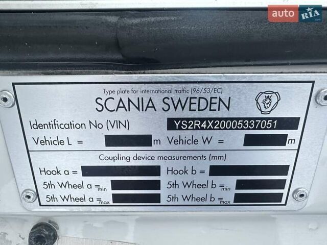 Білий Сканіа R 580, об'ємом двигуна 15.6 л та пробігом 842 тис. км за 32900 $, фото 27 на Automoto.ua